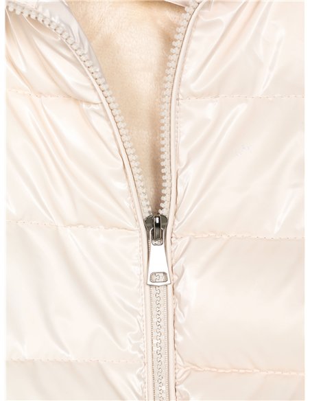 Anorak acharolada capucha forro polar water repellent