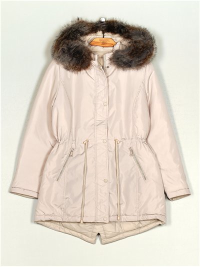 Parka reversible pelo capucha