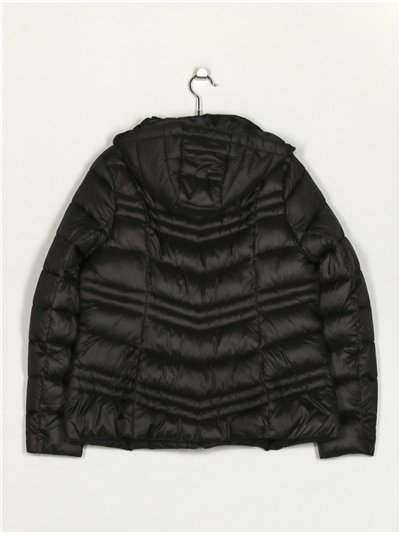 Chaqueta metalizada capucha 2