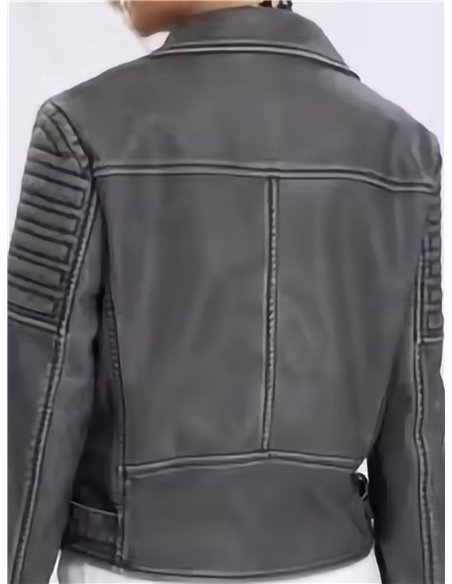 Chaqueta efecto piel