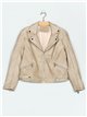 Chaqueta efecto piel