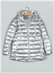 Anorak acharolado capucha forro polar water repellent