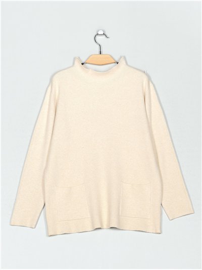 Jersey amplio soft bolsillos