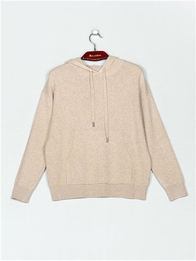 Sudadera punto cálido capucha