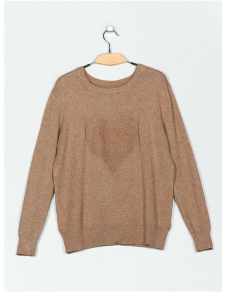 Jersey corazón de borreguito