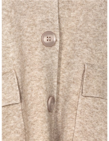 Chaqueta punto extra cálido con capucha