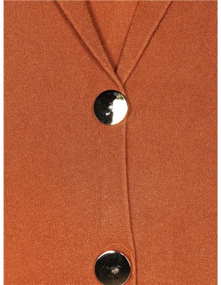 Cárdigan largo punto cálido bolsillos