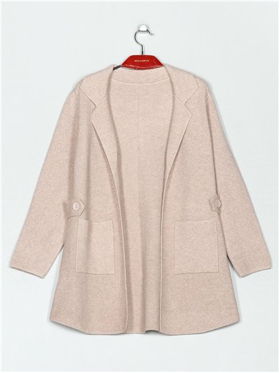 Blazer punto extra cálido detalle botones