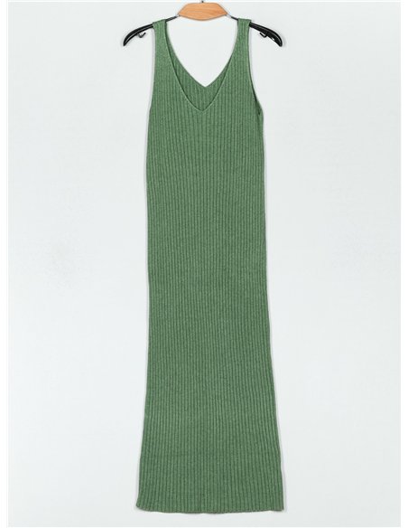 Conjunto Jersey soft + Vestido largo canalé