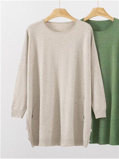 Jersey talla grande detalle botones