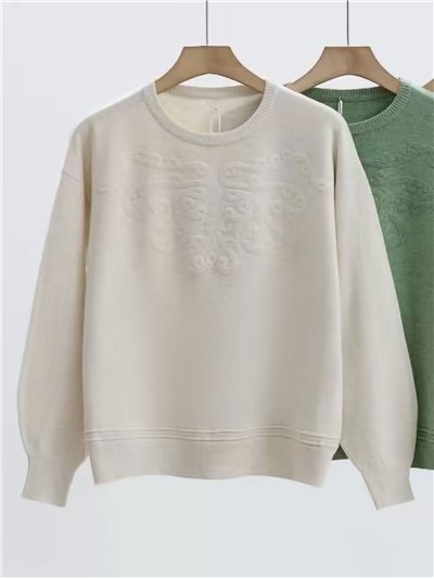 Jersey bordado borreguito