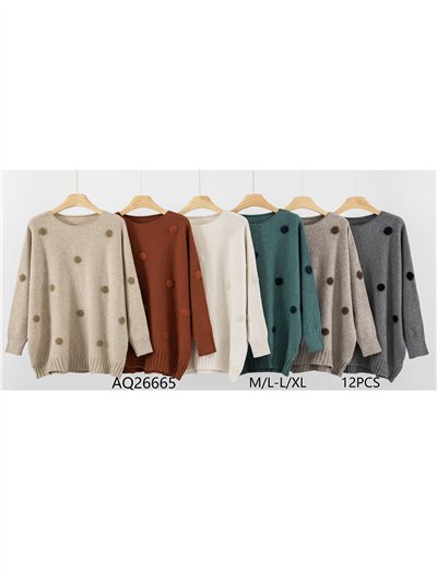 Jersey lunares pelo talla grande 2