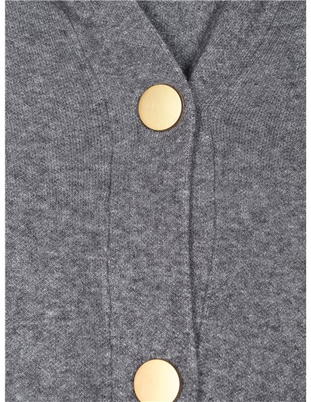 Chaqueta punto cálido capucha bolsillos