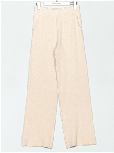 Pantalón recto punto bolsillos