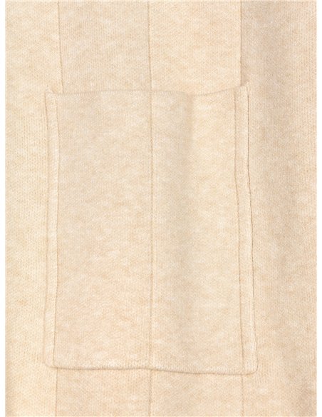 Conjunto Jersey canalé punto cálido + Falda midi