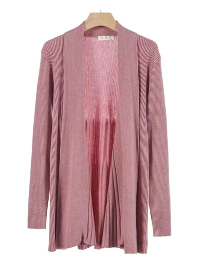 Cárdigan canalé vuelo