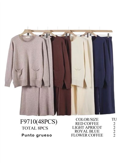 Conjunto Jersey bolsillo punto cálido + Pantalón 2