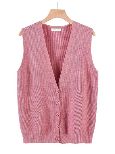 Chaleco punto cálido canalé talla grande