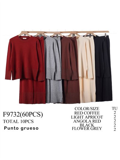 Conjunto Jersey punto cálido cuello redondo + Pantalón 2