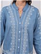 Camisa denim bordada