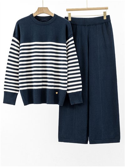 Conjunto Jersey amplio rayas + Pantalón