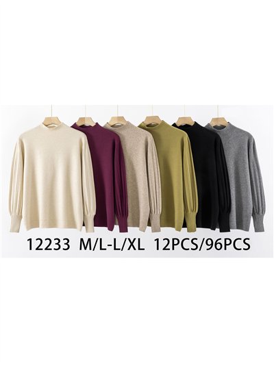 Jersey manga plisada cuello perkins 2