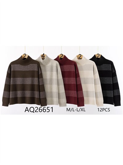 Jersey amplio franjas metalizado 2