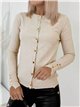 Chaqueta punto básica manga botones