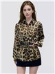 Camisa satinada leopardo