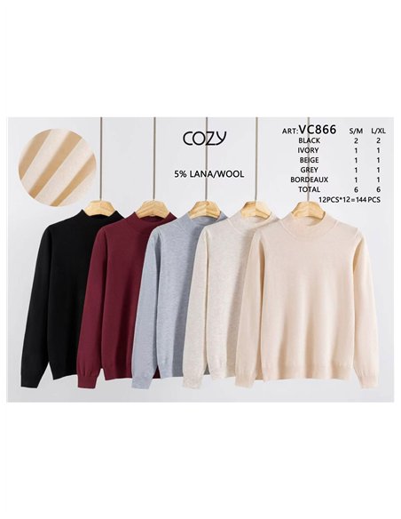 Jersey básico cuello perkins