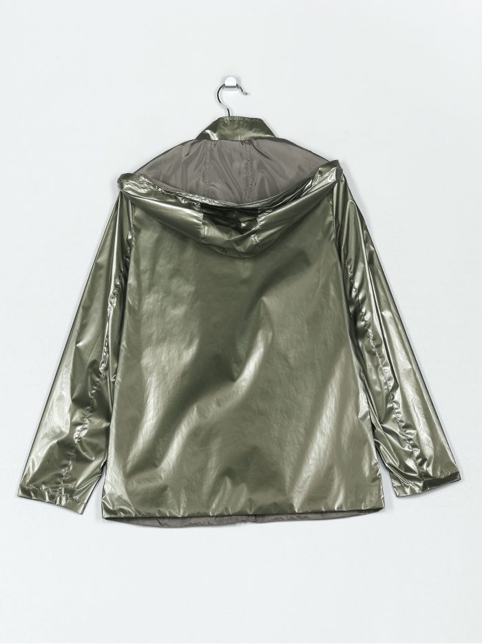 Parka reversible franjas water repellet