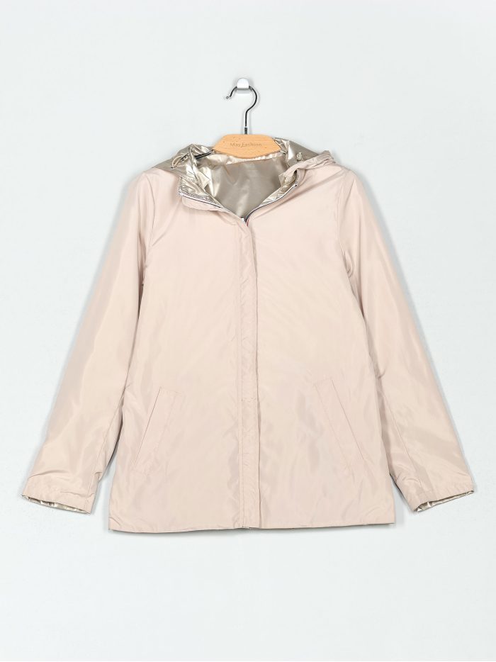 Parka reversible franjas water repellet