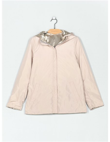 Parka reversible franjas water repellet