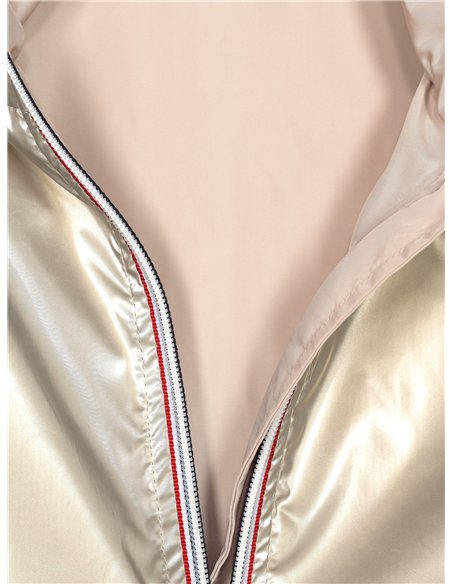 Parka reversible franjas water repellet