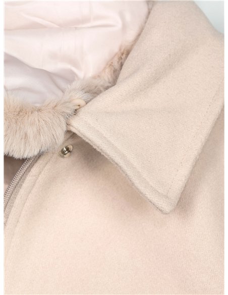 Bomber paño cuello pelo