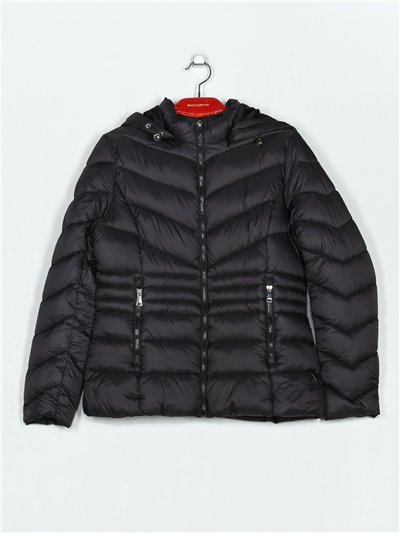 Fleece lined anorak with hood