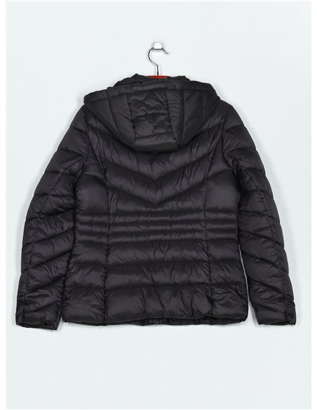 Anorak corto capucha forro polar