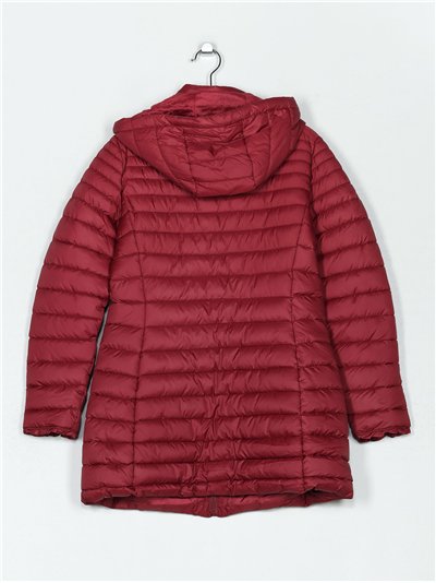 Anorak largo capucha forro polar 2