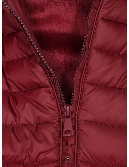 Anorak largo capucha forro polar