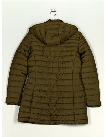 Anorak largo capucha forro polar