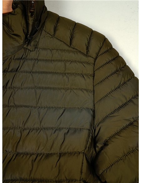 Anorak largo capucha forro polar