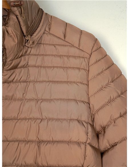 Anorak largo capucha forro polar