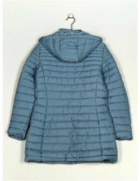 Anorak largo capucha forro polar