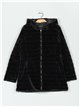 Anorak amplio reversible capucha forro polar