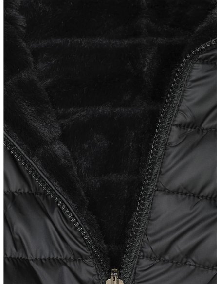 Anorak amplio reversible capucha forro polar