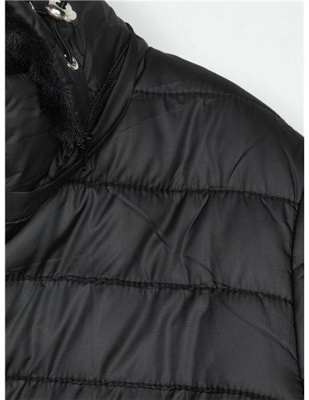 Anorak amplio reversible capucha forro polar