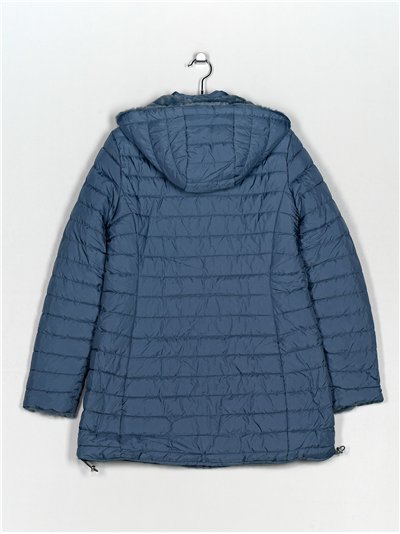 Anorak amplio reversible capucha forro polar 2