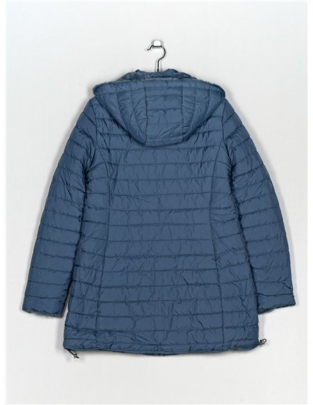 Anorak amplio reversible capucha forro polar