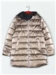 Anorak amplio reversible metalizado capucha
