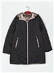 Anorak amplio reversible metalizado capucha